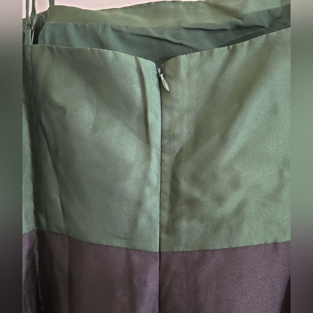 NWT Hutch For Free People Serena Bow Mini Dress 20W Green Black - Picture 9 of 12